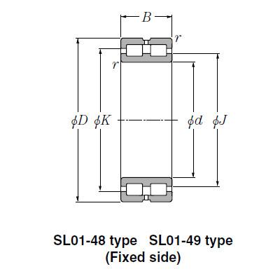 Bearing SL02-4932 SL Type Cylindrical Roller Bearings