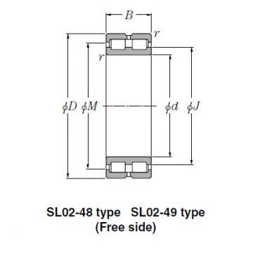 Bearing SL01-4972 SL Type Cylindrical Roller Bearings