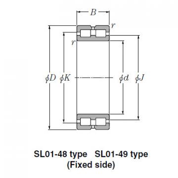 Bearing SL01-4926 SL Type Cylindrical Roller Bearings